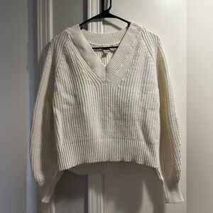Women’s XS A New Day White Knit Sweater Long Sleeve